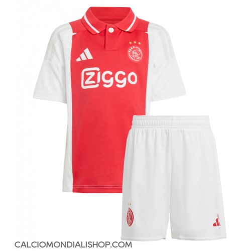 Maglie da calcio Ajax Prima Maglia Bambino 2024-25 Manica Corta (+ Pantaloni corti)